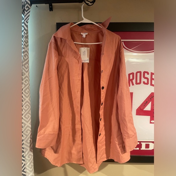 LuLaRoe Tops - LulaRoe “Abigail” Shacket Button Up Top